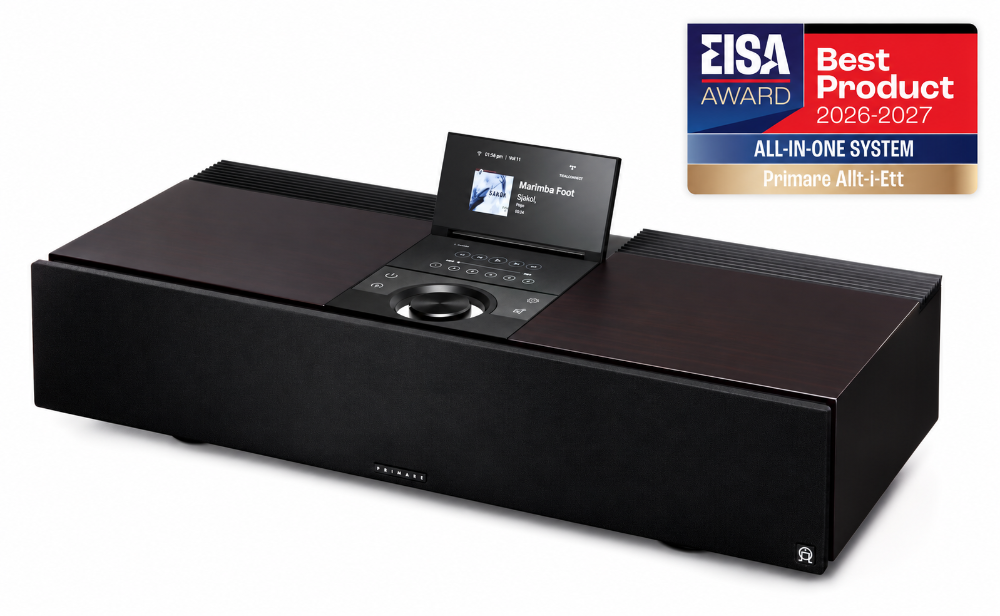 Primare Allt-i-Ett, aktyvi belaidė Hi-Fi garso sistema, 300 W 