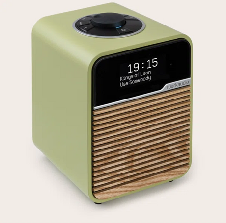 Ruark Audio R1 MK4, bevielė - aktyvi garso kolonėlė - Žalias korpusas, ekranas su daina