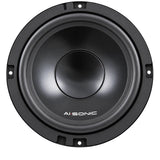 AI-Sonic S2-W6.2 - Logotipas ant juodo garsiakalbio kūgio