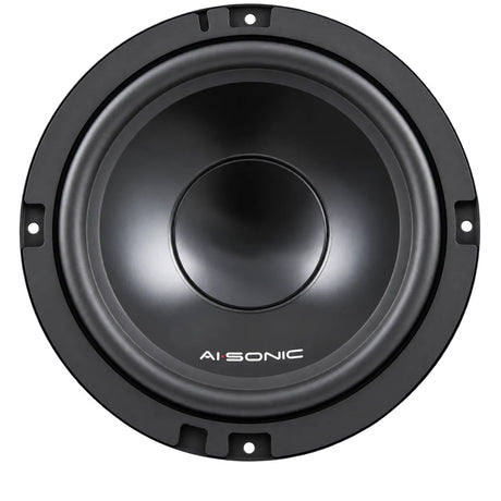 AI-Sonic S2-W6.2 - Logotipas ant juodo garsiakalbio kūgio