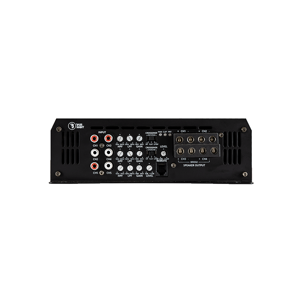 Bass Habit SPL Elite 2200.5DF, 5-kių kanalų automobilinis garso stiprintuvas