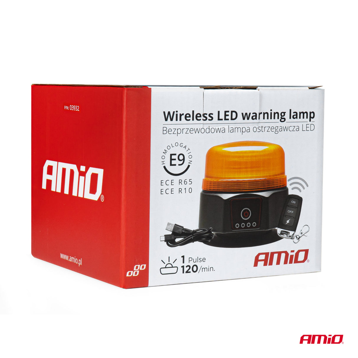 AMiO AMI-03932, belaidis LED švyturėlis, R65 R10, 12/24V