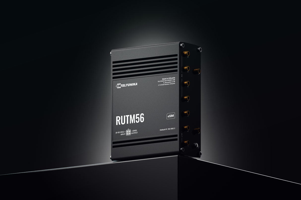 Teltonika  RUTM56, dviejų modemų 5G pramoninis maršrutizatorius