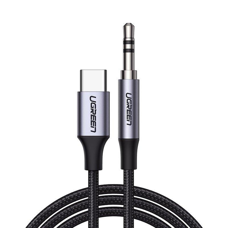 UGREEN CM450, (1 m.) USB-C - AUX 3.5mm signalinis kabelis