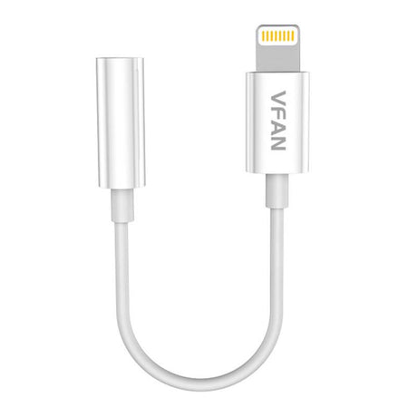 Vipfan L07 Lightning to mini jack 3.5mm AUX cable, 10cm AUX adapteris