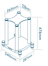 Wharfedale ELYSIAN 1R Stand, stovas Wharfedale ELYSIAN 1R kolonėlei