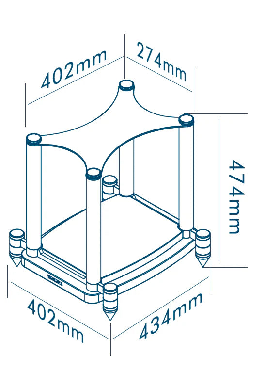 Wharfedale ELYSIAN 2R Stands, stovas Wharfedale ELYSIAN 2R kolonėlei