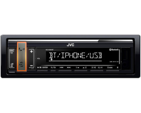 JVC KD-X361B, USB MP3 magnetola su AUX įėjimu