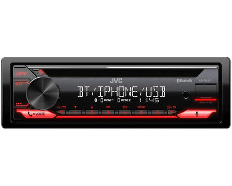 JVC KD-T812BT, CD/USB MP3/WMA automagnetola su AUX įėjimu