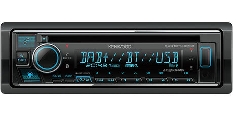 Kenwood, KDC-BT740DAB CD/USB MP3/WMA automagnetola su AUX įėjimu