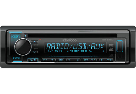 Kenwood, KDC-220UI CD/USB MP3/WMA automagnetola su AUX įėjimu