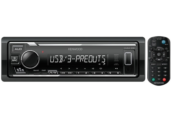 Kenwood KMM-106 USB MP3/WMA automagnetola su AUX įėjimu su pulteliu