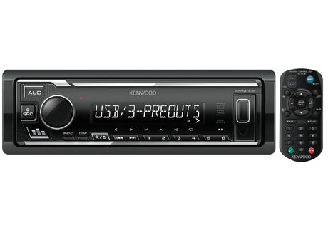 Kenwood KMM-106 USB MP3/WMA automagnetola su AUX įėjimu su pulteliu