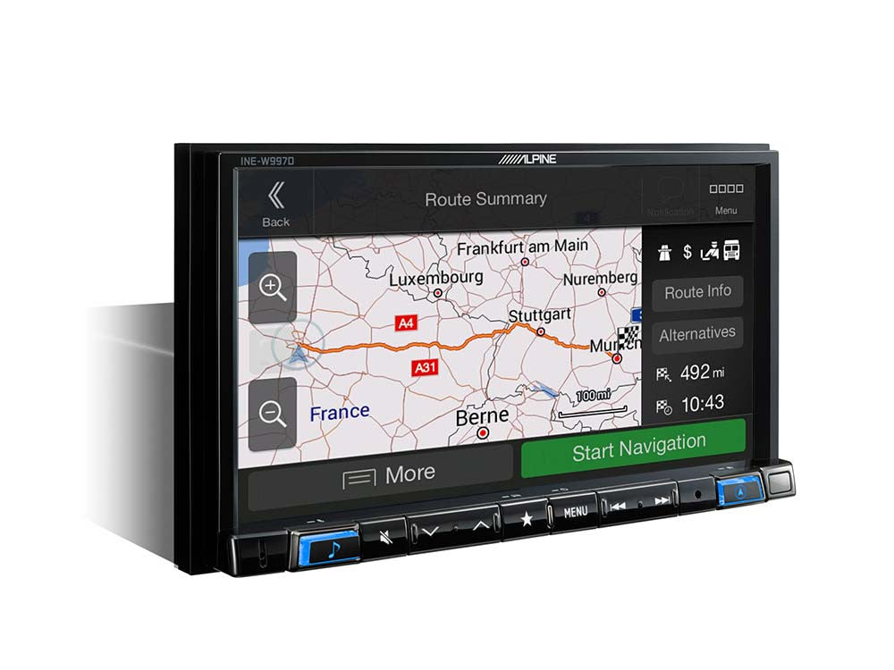 Pažangi navigacinė sistema Alpine INE-W997DC, su 7-ių colių ekranu GPS navigacija Alpine AUTOGARSAS.LT