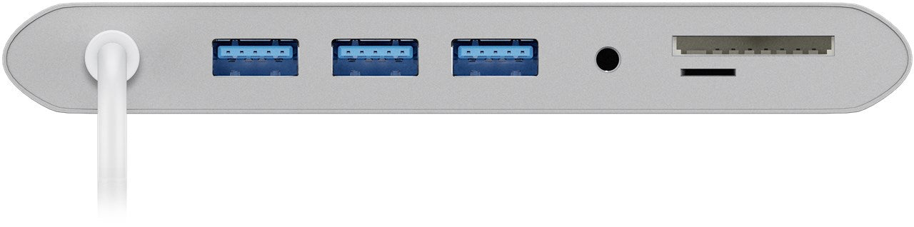 Goobay USB-C™ Aluminium Multiport, USB adapteris- jungtys