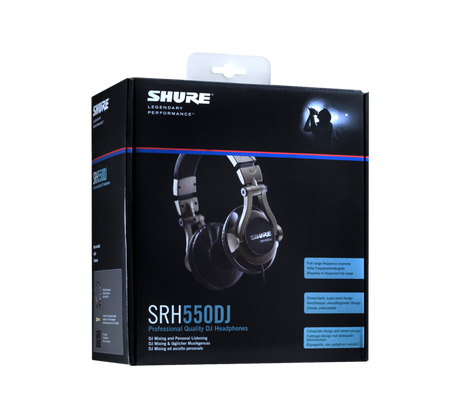 Shure SRH550 DJ, profesionalios DJ On-Ear tipo ausinės- pakuotė