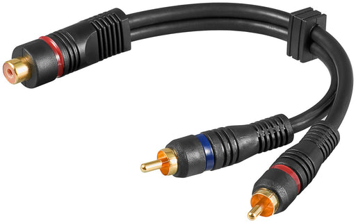Goobay Audio Y RCA (0.2 m), kabelis adapteris