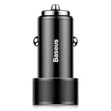 Dvigubas USB įkrovimo adapteris automobiliui Baseus BSC-C15K QC3.0 36W Priedai Baseus AUTOGARSAS.LT