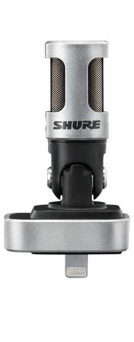 Shure MV88, mikrofonas su skaitmeniniu kondensatoriumi- PRIEKIS