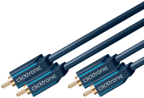 Clicktronic (1 m.), RCA koaksialinis audio kabelis- jungtys