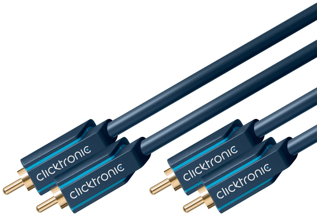 Clicktronic (1 m.), RCA koaksialinis audio kabelis- jungtys