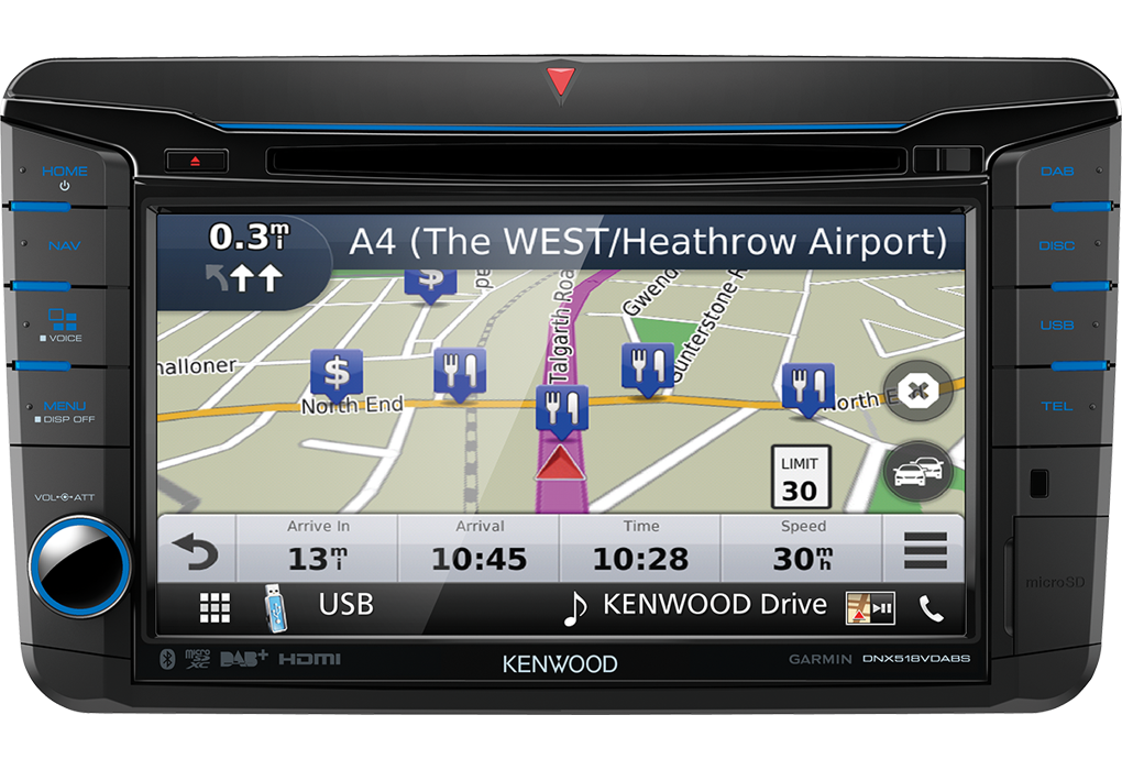 Kenwood DNX518VDABS, Automagnetola- multimedija - navigacija