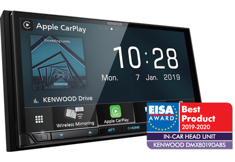 Multimedija automobiliui Kenwood DMX-8019DABS, 2-DIN, USB, BLUETOOTH, WiFi Apple CarPlay, WiFi Android Auto Multimedija Kenwood AUTOGARSAS.LT