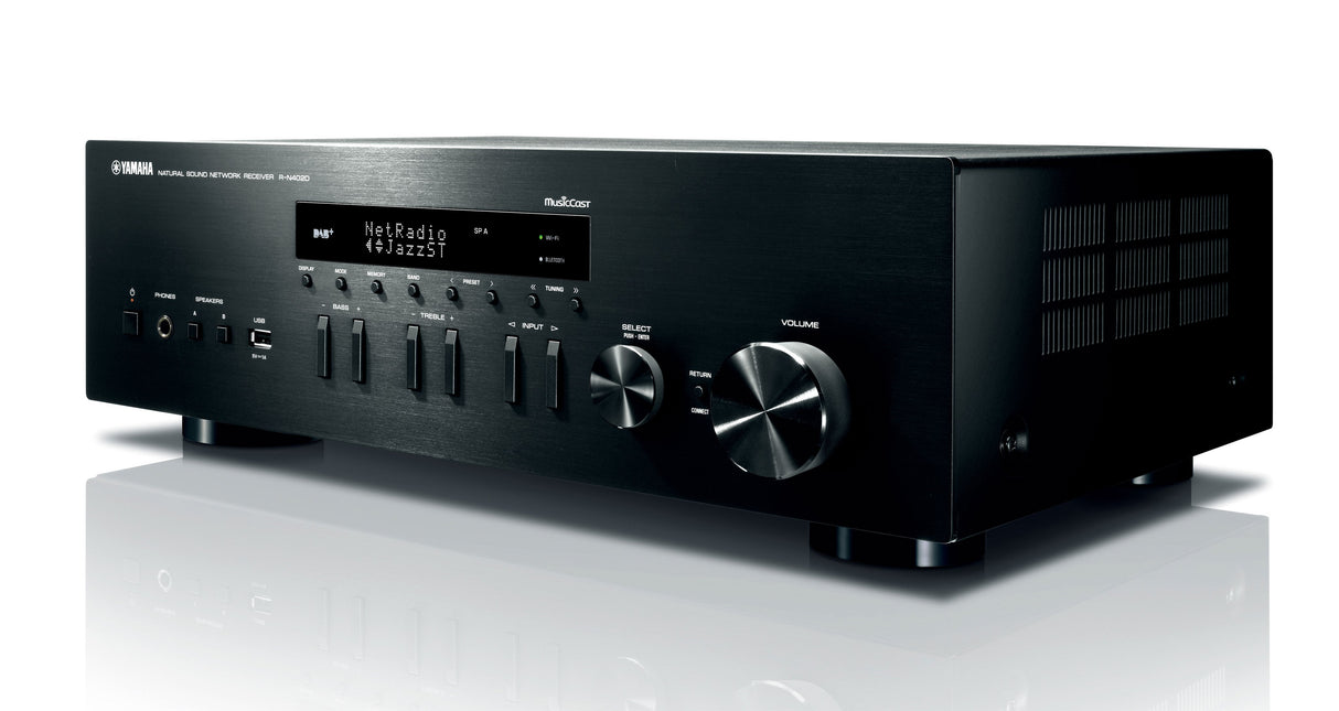 Tinklinis stereo stiprintuvas Yamaha R-N402D, 2x140W, WiFi, Bluetooth, USB, Spotify Stereo Yamaha AUTOGARSAS.LT