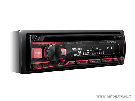 Magnetola automobiliui Alpine CDE-203BT, CD, USB, BLUETOOTH Magnetolos Alpine AUTOGARSAS.LT