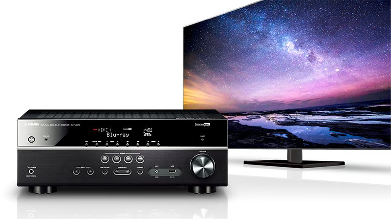 Yamaha RX-V485 5.1 kanalo AV namų kino stiprintuvas resyveris 5x160W Wi-Fi Namu kinas Yamaha AUTOGARSAS.LT