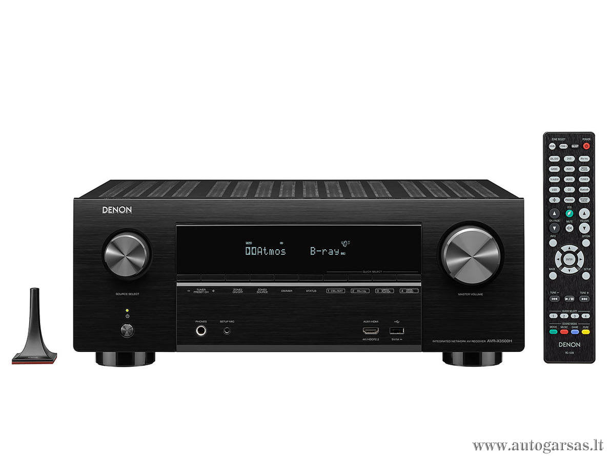 AV resyveris Denon AVR-X3500H 7.2 kanalo namų kino stiprintuvas 7x105W Namu kinas Denon AUTOGARSAS.LT