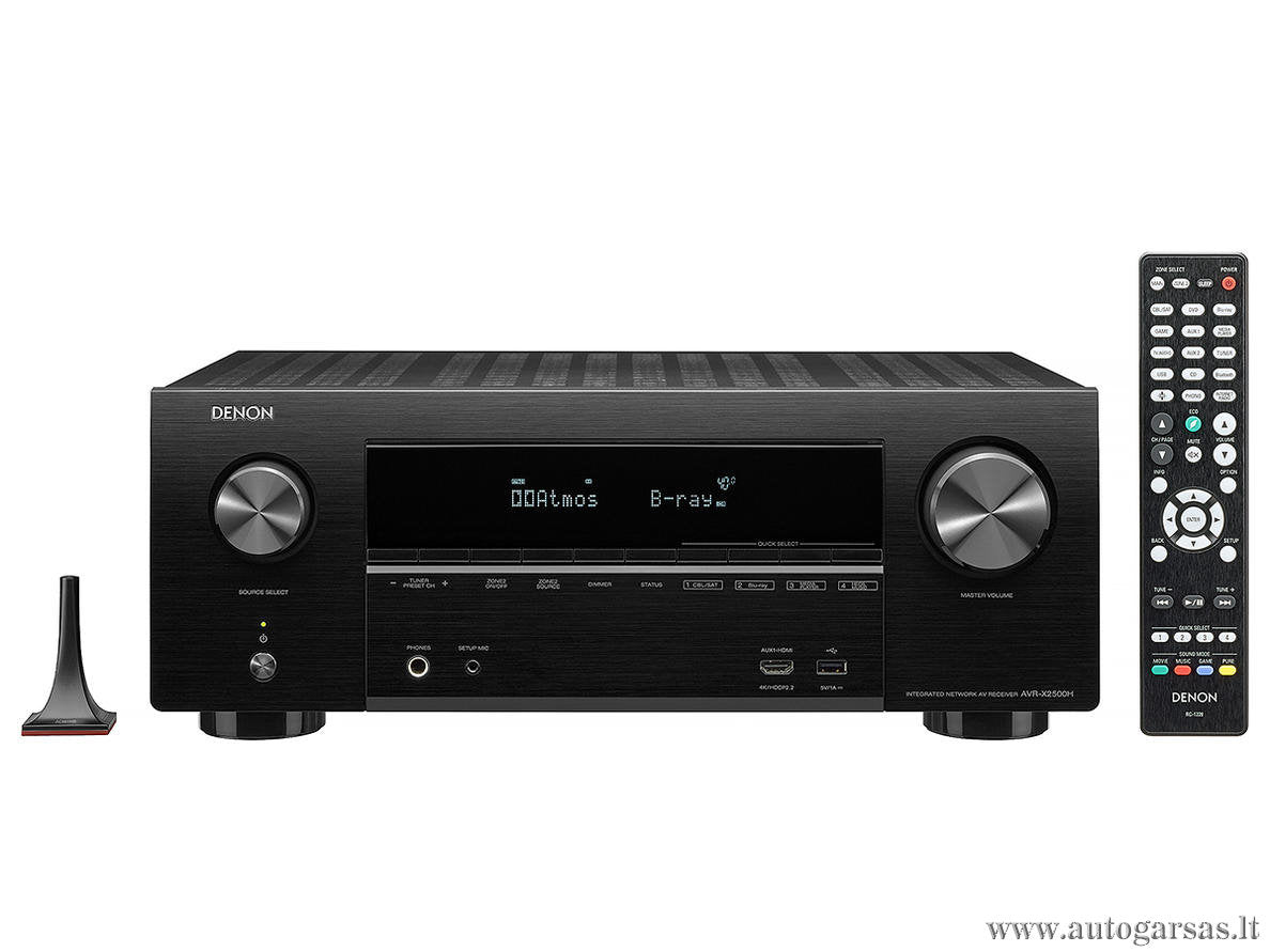 AV resyveris Denon AVR-X2500H 7.2 kanalo namų kino stiprintuvas 7x95W Namu kinas Denon AUTOGARSAS.LT