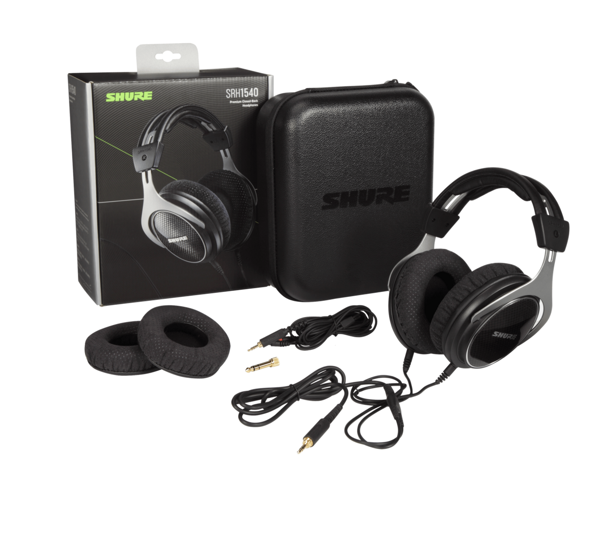 Shure SRH1540, Premium klasės ausinės - kas komplekte?