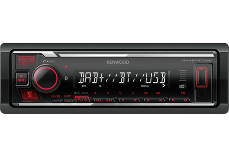 Kenwood KMM-BT407DAB, automagnetola - priekis