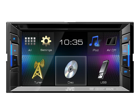 Multimedija automobiliui JVC KW-V11E, 2-DIN, DVD, CD, USB Multimedija JVC AUTOGARSAS.LT