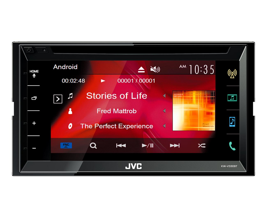Multimedija automobiliui JVC KW-V330BT, 2-DIN, DVD, CD, USB, BLUETOOTH Multimedija JVC AUTOGARSAS.LT