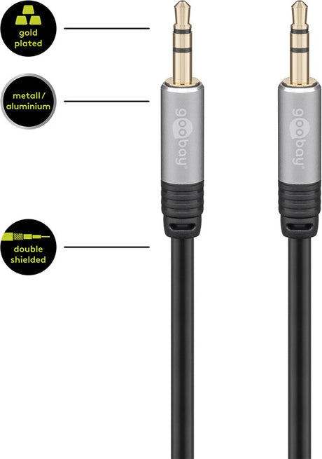 Goobay Plus Stereo MP3, kabelis adapteris - savybės