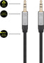 Goobay (3 m.) Stereo MP3 AUX 3.5 mm  kabelis