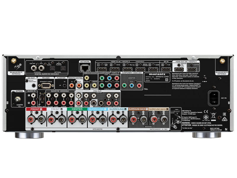Marantz SR5015 DAB, Namų kino stiprintuvas (įvairių spalvų)- galas