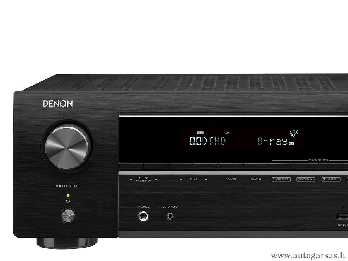 AV resyveris Denon  AVR-X550BT 5.2 kanalo namų kino stiprintuvas 5x130W su Bluetooth Namu kinas Denon AUTOGARSAS.LT