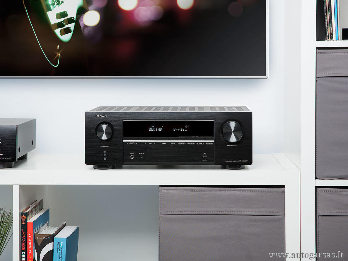 AV resyveris Denon  AVR-X550BT 5.2 kanalo namų kino stiprintuvas 5x130W su Bluetooth Namu kinas Denon AUTOGARSAS.LT