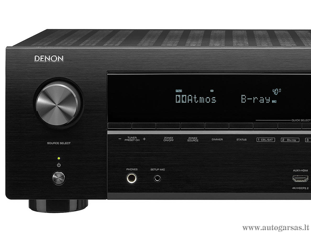 AV resyveris Denon AVR-X2500H 7.2 kanalo namų kino stiprintuvas 7x95W Namu kinas Denon AUTOGARSAS.LT