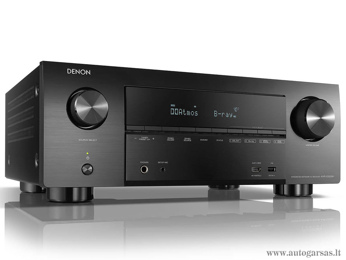 AV resyveris Denon AVR-X3500H 7.2 kanalo namų kino stiprintuvas 7x105W Namu kinas Denon AUTOGARSAS.LT