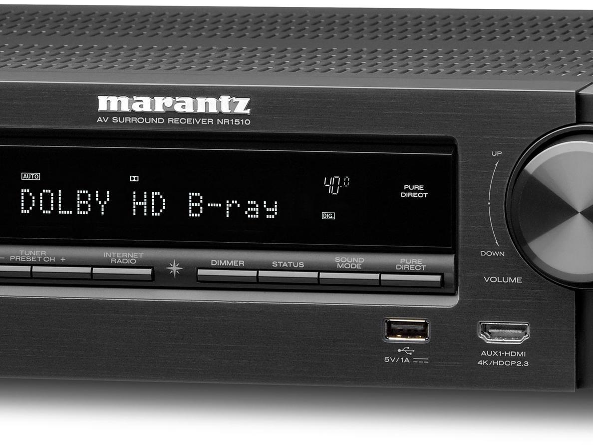 AV resyveris Marantz NR1510 5.2 kanalo namų kino stiprintuvas 5x85W Namu kinas Marantz AUTOGARSAS.LT