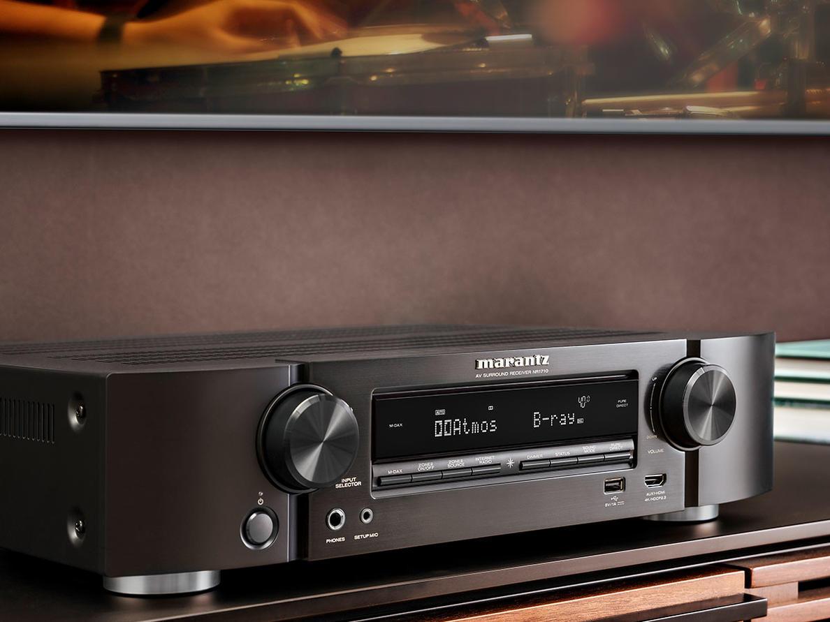 AV resyveris Marantz NR1710 7.2 kanalo namų kino stiprintuvas 7x50W Namu kinas Marantz AUTOGARSAS.LT