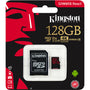 Atminties kortelė KINGSTON 128GB microSDXC Canvas React 100R/80W U3 USH-I V30 A1 Vaizdo registratoriai - radarų detektoriai Kingston AUTOGARSAS.LT