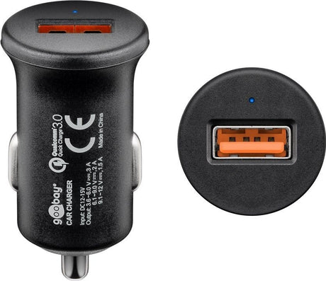 Įkrovimo adapteris automobiliui Goobay Quick Charge™ QC3.0 Priedai Goobay AUTOGARSAS.LT