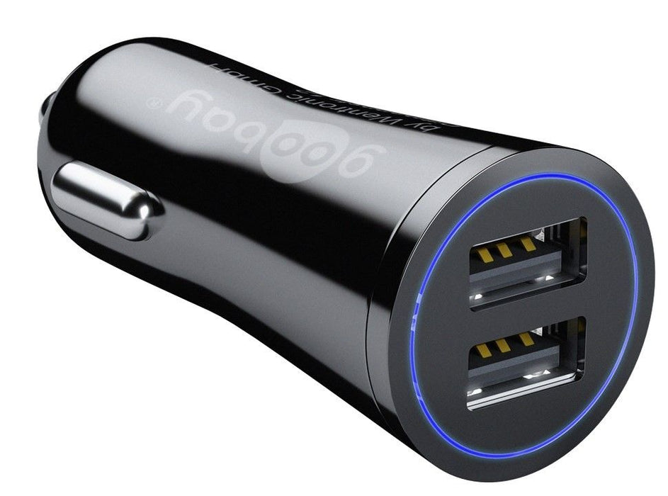 Dvigubas USB įkrovimo adapteris automobiliui Goobay 3.4A Priedai Goobay AUTOGARSAS.LT