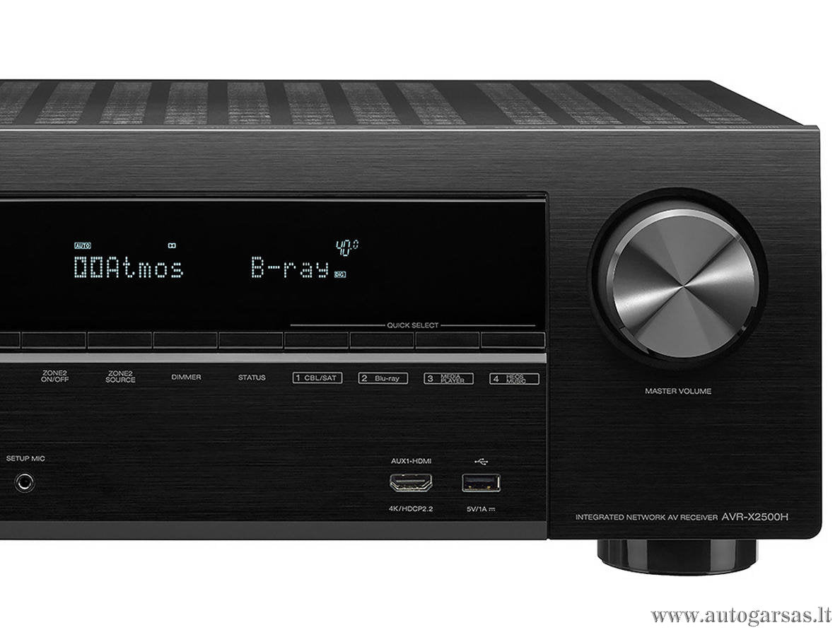AV resyveris Denon AVR-X2500H 7.2 kanalo namų kino stiprintuvas 7x95W Namu kinas Denon AUTOGARSAS.LT