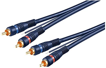 Goobay Audio 2RCA-2RCA (5 m.), kabelis adapteris